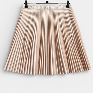 Banana Republic Pleated Chiffon Mini Skirt Blush Ballet Pink Preppy Size 14